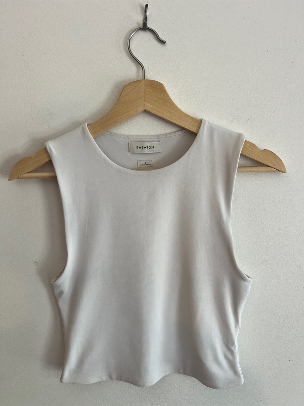 Babaton White Debardeur Sport Contour